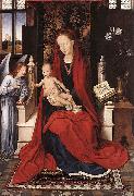 Hans Memling Virgin Enthroned with Child and Angel oil painting